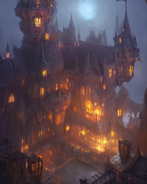 Prompt: big hazzle at the robust fantasy castle courtyard, calming, uplifting mood, ultra realistic, funny, small buildings, highly detailed, epic lighting, illuminated, cinematic, morning, art by eddie mendoza