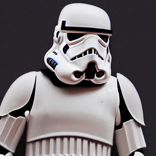 Image similar to a stormtrooper wearing a backwards baseball cap because he is a : : cool - guy : :