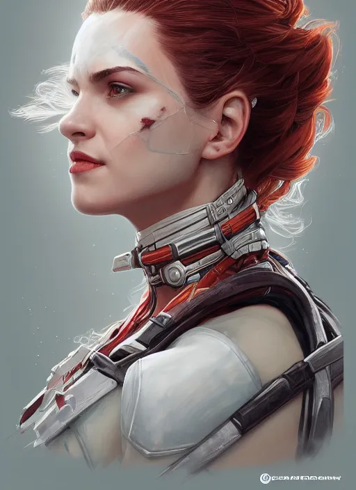 Image similar to portrait of a deadpool wearing white in the style of, marvel, intricate, elegant, highly detailed, digital painting, artstation, biolusence, concept art, smooth, sharp focus, illustration, art by artgerm and greg rutkowski and alphonse mucha, horizon zero dawn 8 k