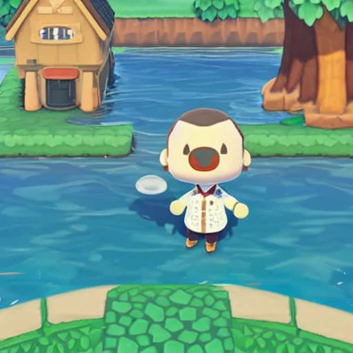 Image similar to drake the rapper in animal crossing