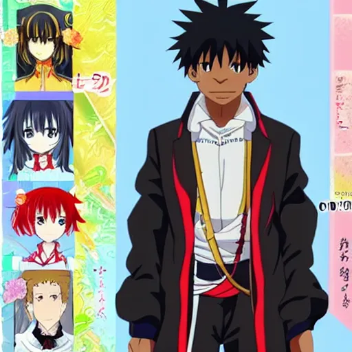 Image similar to 2 1 savage as anime character, kyoto animation, magical