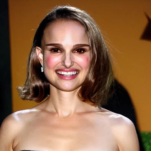 Image similar to natalie portman as a porkchop mutant hybrid,