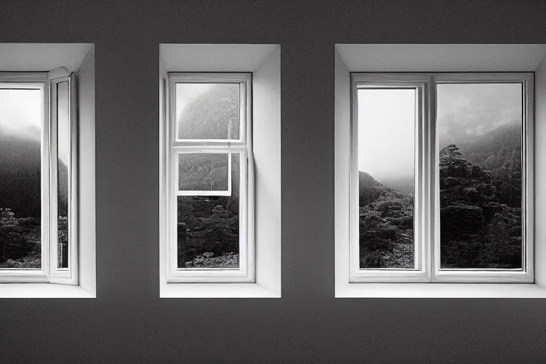 Image similar to Big white windows by Tadao Andao