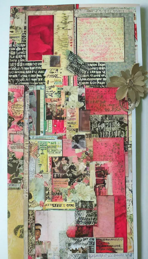 Image similar to a scrapbook by bhare art, superrare trending, scrapbook paper collage, sharp focus, soft light