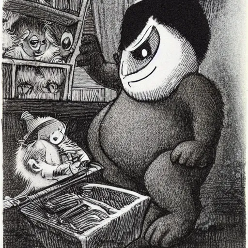 Image similar to by Maurice Sendak