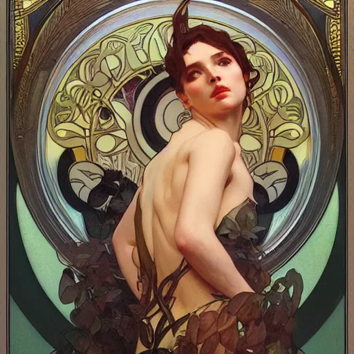 Image similar to amazing lifelike award winning illustration of Lilith trending on art station artgerm Greg rutkowski alphonse mucha j.c. Leyendecker cinematic