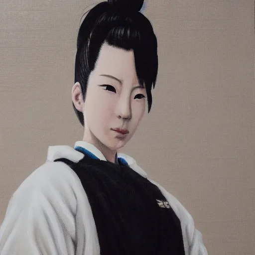 Image similar to a high detail portrait of 花譜 by makoto sinkai, by BUNBUN, in simple background, CLIP STADIO, mad painting