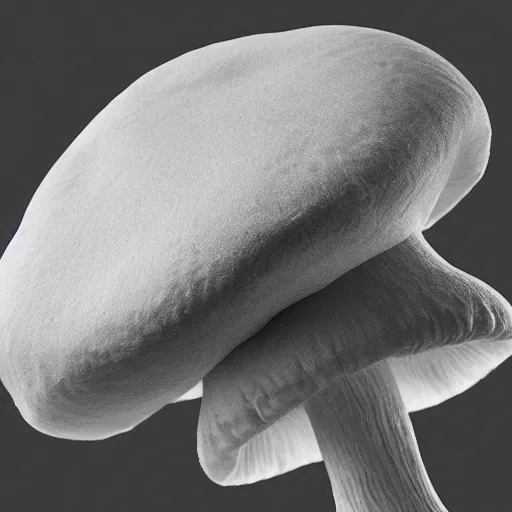 Prompt: mushroom cap, bottom view, no stipe, black background, hyper realistic, photography, colorfull, 8k, epic composition