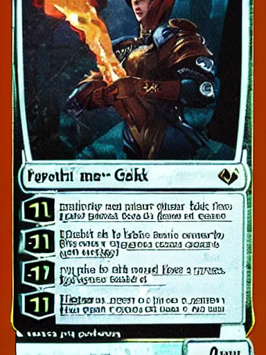 Prompt: grenade magic the gathering card