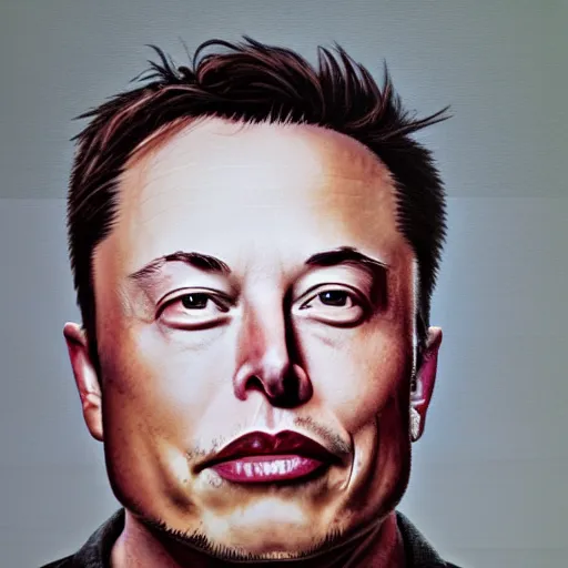 Image similar to elon musk with head like beets, portrait, hyper realistic, hyper detailed, cfg _ scale 1 5