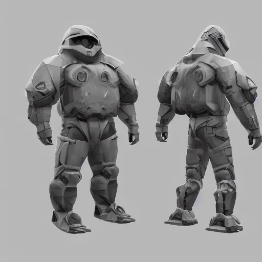 Image similar to kitbashing component, hard surface, hard surface, detailed, based on low poly convex shape, symmetric, unreal engine