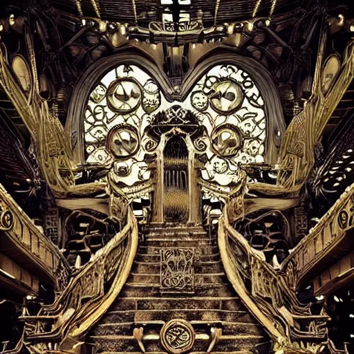 Prompt: heaven on earth, steampunk, godly, intricate, highly detailed, cinematic
