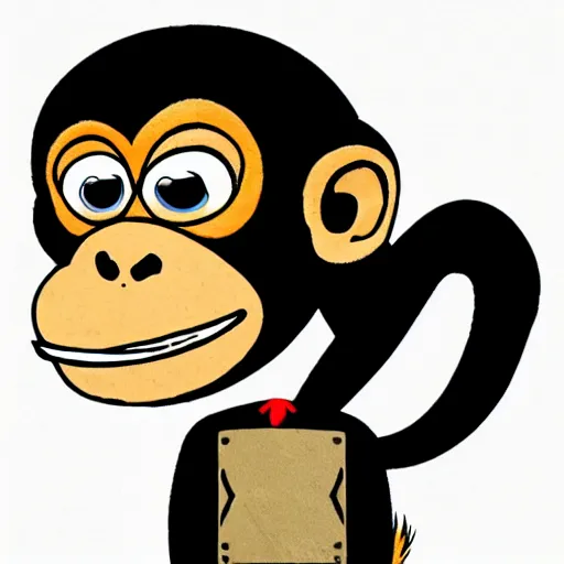 Image similar to a monkey in a style of donald trump