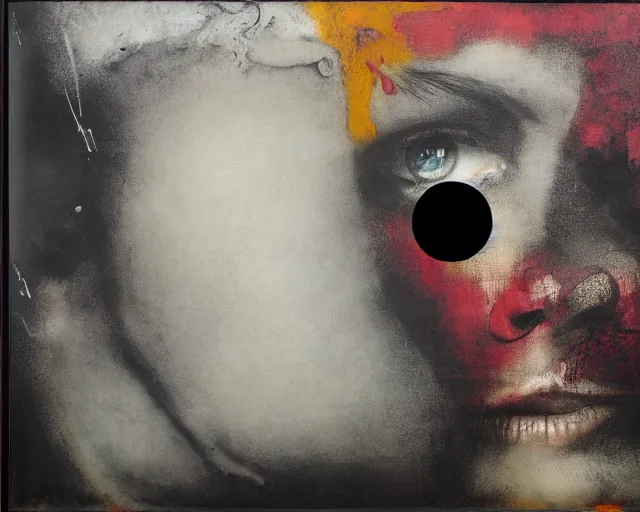 Image similar to eternal eclipse, a brutalist designed, rich deep colours, painted by guy denning, francis bacon, yoshitaka amano, sebastiao salgado, julia margaret cameron, adrian ghenie, james jean and petra cortright, part by gerhard richter, part by takato yamamoto. 8 k masterpiece.