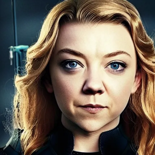 Prompt: Natalie Dormer as black widow