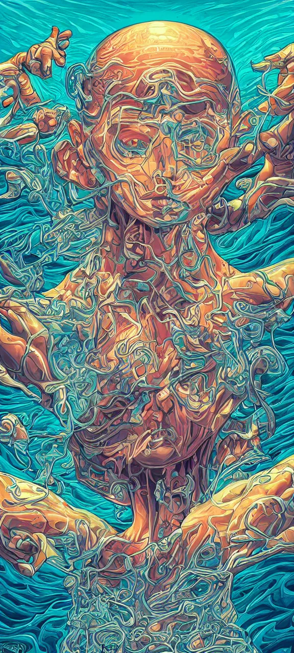 Image similar to freedom jones alex grey mark cooper, artgerm artstation award winning photorealistic detailed hypervivid intense fantasy concept art, hypervivid intense mcbess, the sea by dan mumford