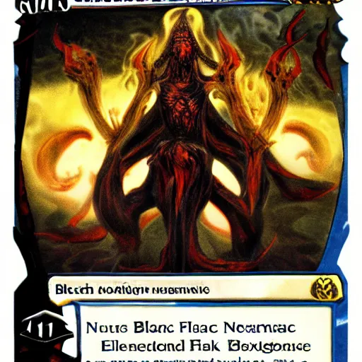 Prompt: abhorrent manifestation of the nexus of the black flame