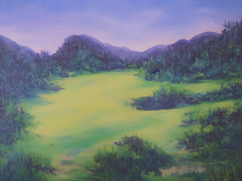Image similar to a beautiful landscape painting by carly rae jepsen, trending on arstation