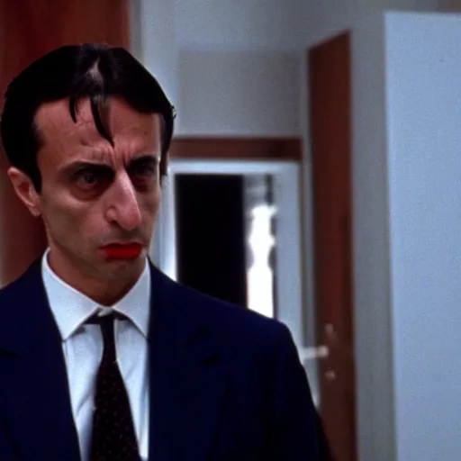 Image similar to Eric Zemmour in American Psycho (1999)