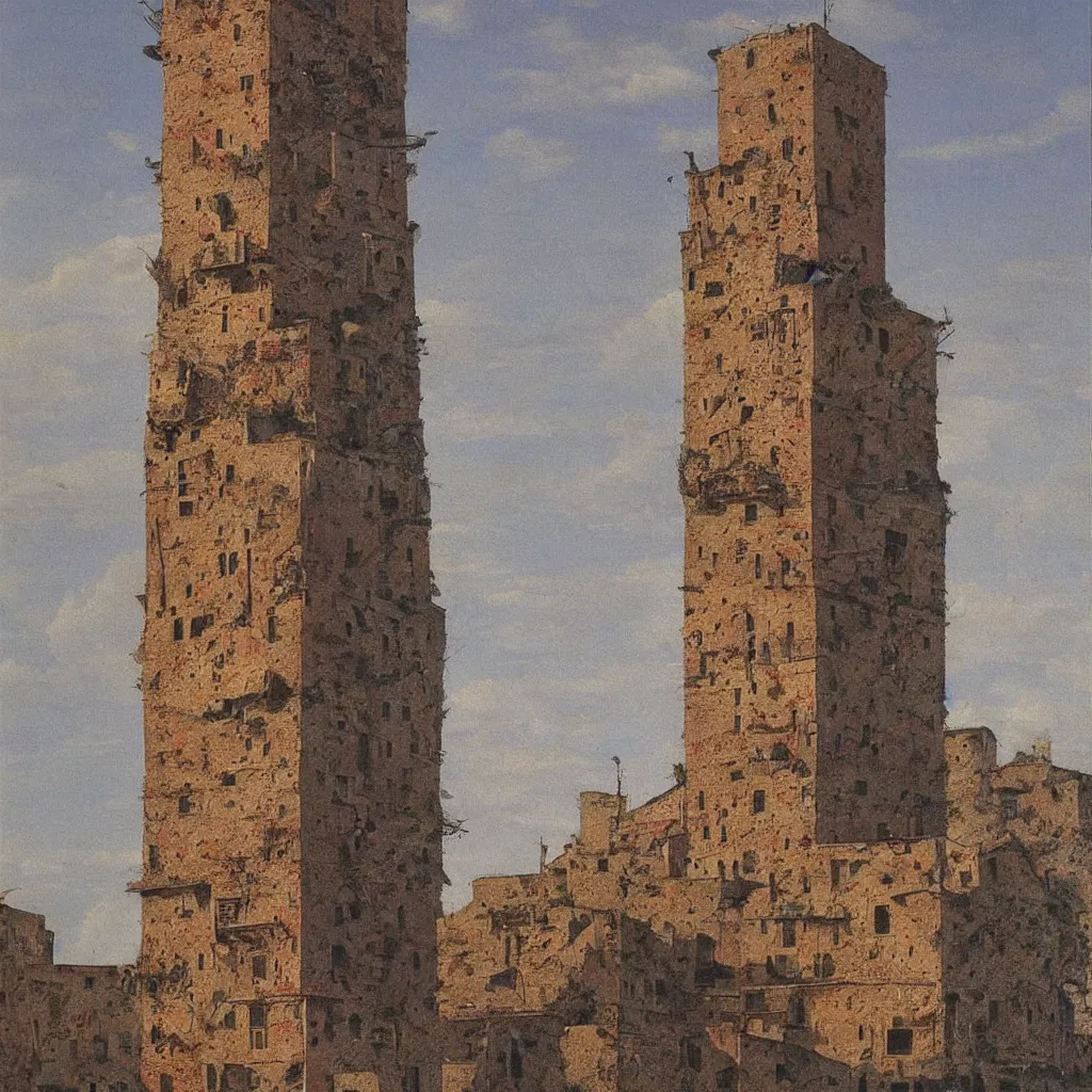 Prompt: a single! colorful! fungus tower clear empty sky, a high contrast!! ultradetailed photorealistic painting by giorgio barbarelli da castelfranco, hard lighting, masterpiece