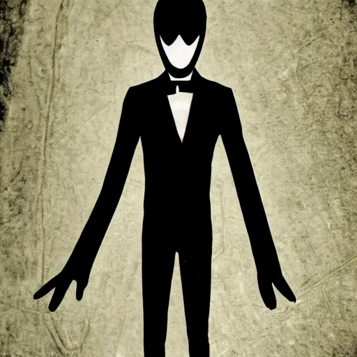 Prompt: found footage slender man