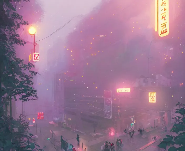 Prompt: life by hikari shimoda and makoto shinkai and james gilleard, intricate, mist, highly detailed, dramatic lighting, sharp focus, hyper realistic, octane render, raytracing, trending on artstation, artstationhd, artstationhq, unreal engine, 4 k, 8 k
