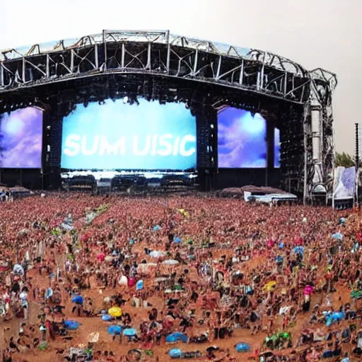 Image similar to a photo of the biggest summer music festival