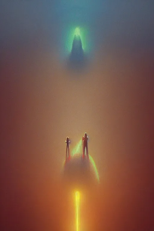 Prompt: 👾🐉🌈🍄::3, dreamlike, psychedelic, otherworldly, weird, cyberpunk, vaporware, interesting details, volumetric lighting, dramatic, fantasy, by Moebius, by zdzisław beksiński, Fantasy LUT, epic composition, 8k,