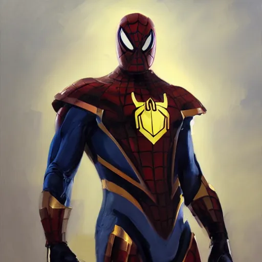 Prompt: greg manchess portrait painting of lightpartially armored spiderman as overwatch character, medium shot, asymmetrical, profile picture, organic painting, sunny day, matte painting, bold shapes, hard edges, street art, trending on artstation, by huang guangjian, gil elvgren, ruan jia, greg rutkowski, gaston bussiere