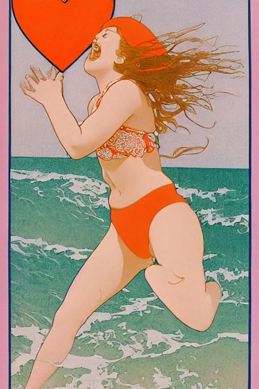 Woman on an Italian beach, by Milo Manara : r/midjourney