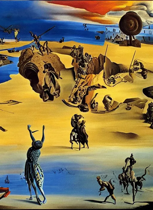 Image similar to salvador dali's ukrainian war