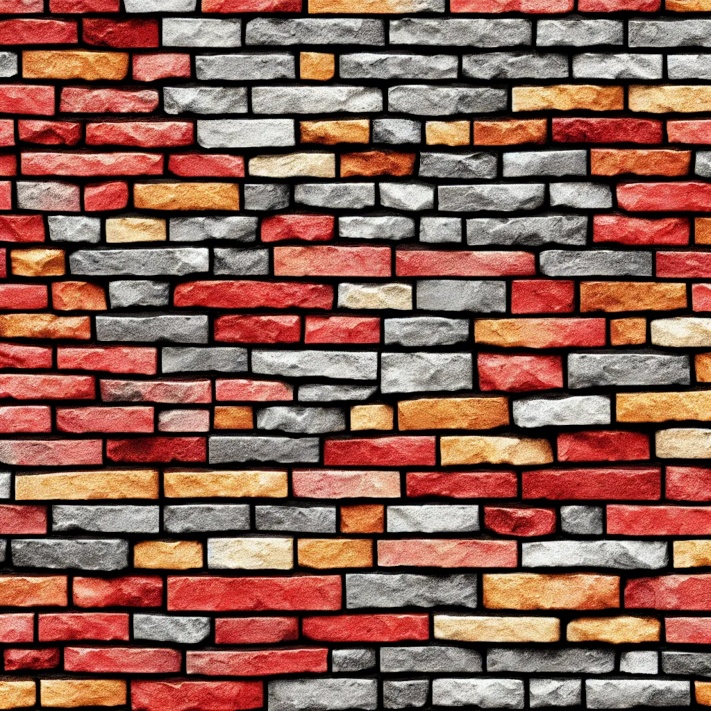 Image similar to a brick multicolor wall stone tile texture irregular diffuse albedo high detail 8k macro details texture texture texture texture