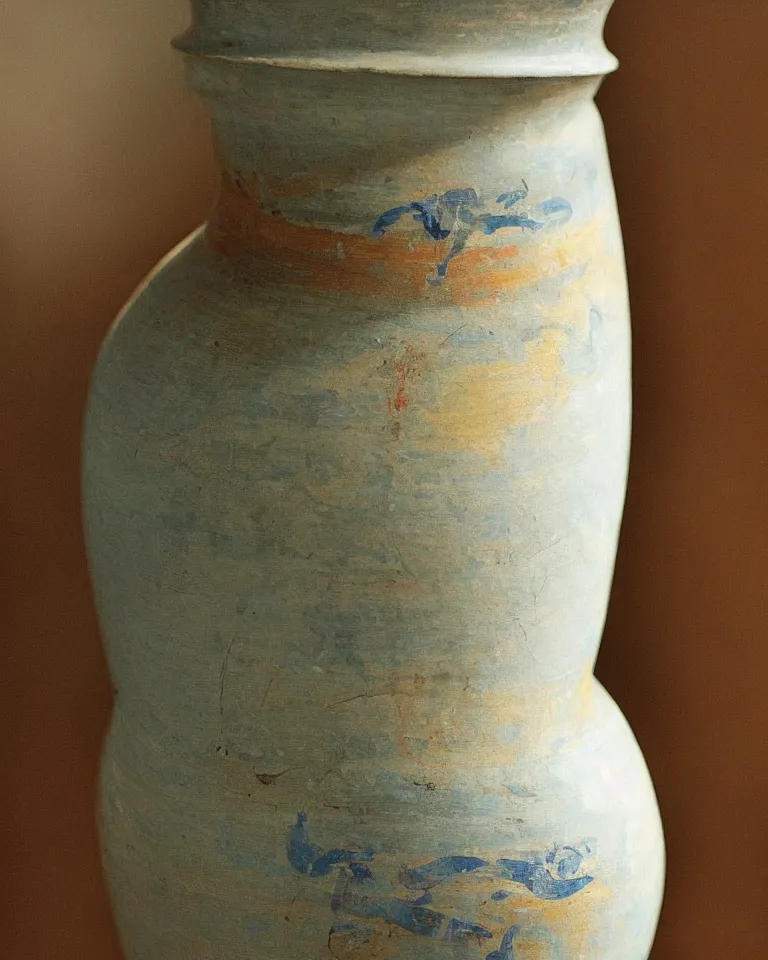 Prompt: “a modern painted Greek vase. Professional photography.”