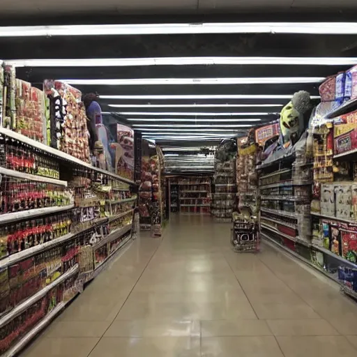 Image similar to store selling cans of nightmare fuel, stunning cinematography, light diffusion