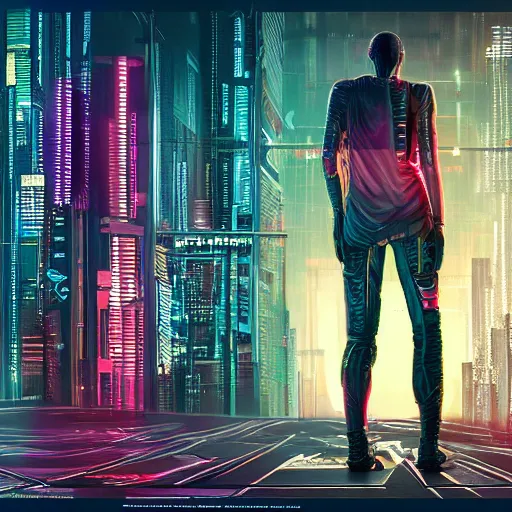 Image similar to cyberpunk full body photprealism ultradetailed digital art, golden ratio,, award winning, masterpiece trending on artstation 8 k 1 5 0 mpx