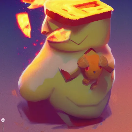 Prompt: portrait of mr battle toast, pokemon slice of bread, buff pixar toast character, volumetric lighting, dynamic composition, art by sachin teng and sergey kolesov and ruan jia and heng z, scifi, fantasy, hyper detailed, ultra realistic, sharp focus, wildlife photography, national geographic, octane render, concept art