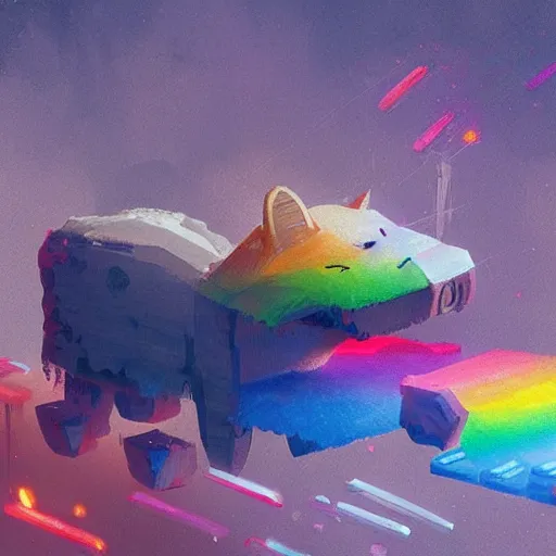 Prompt: Nyan cat, by greg rutkowski