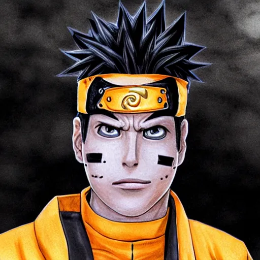 Image similar to Naruto as Till Lindemann