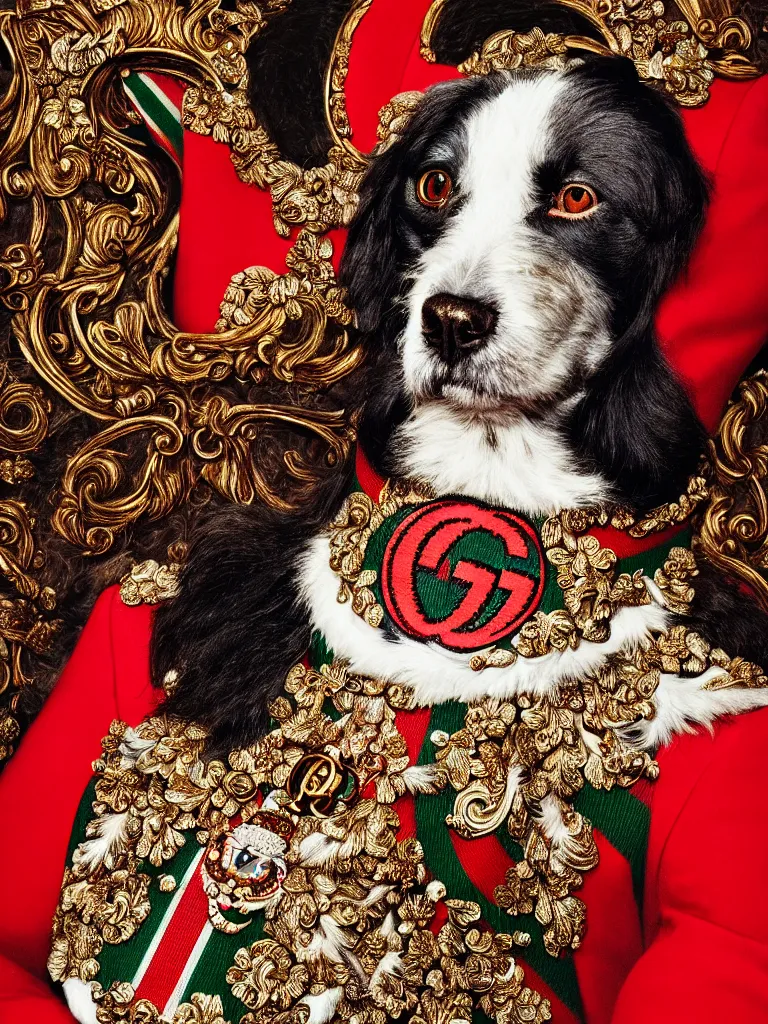 Image similar to a very beautiful portrait of gucci, highly detailed, intricate, photography