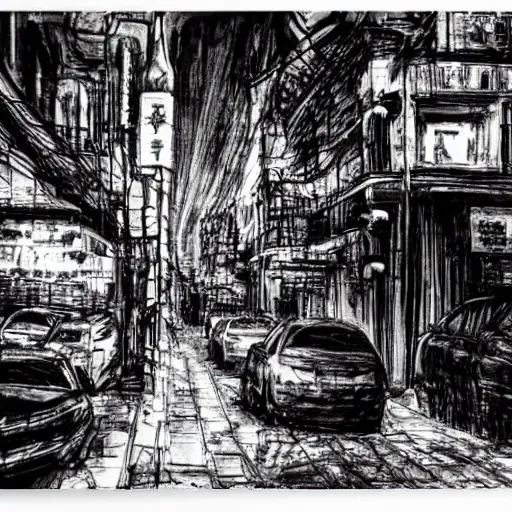 Image similar to moscow streets by tsutomu nihei