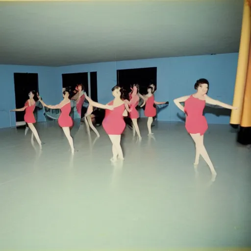 Prompt: 1 9 7 0's dance studio, kodak ektochrome film, photo n 4