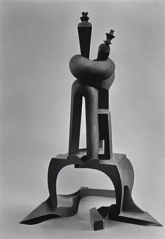 Image similar to a chess - piece building machine, a surrealist sculpture by marcel duchamp, archival pigment print, 1 9 1 4, conceptual art, artwork, academic art, surrealist, fluxus