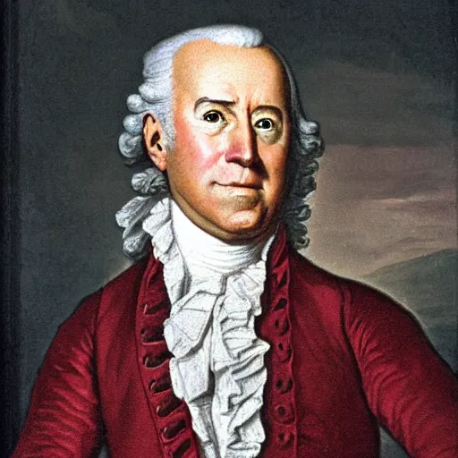 Prompt: an portrait of joe biden in 1 7 7 7, detailed