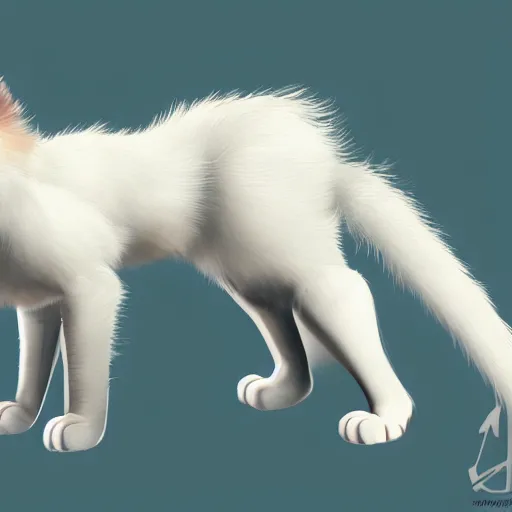 Prompt: anthropomorphic ragdoll cat concept art