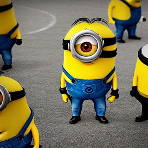 Prompt: photograph of a minion if it were a human