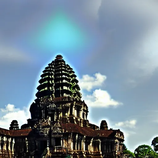 Image similar to a futuristic steam punk angkor thom, photorealistic