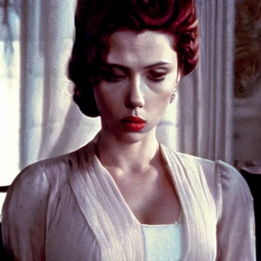 Prompt: Still of scarlet johansson from the GodFather(1980),8k photography