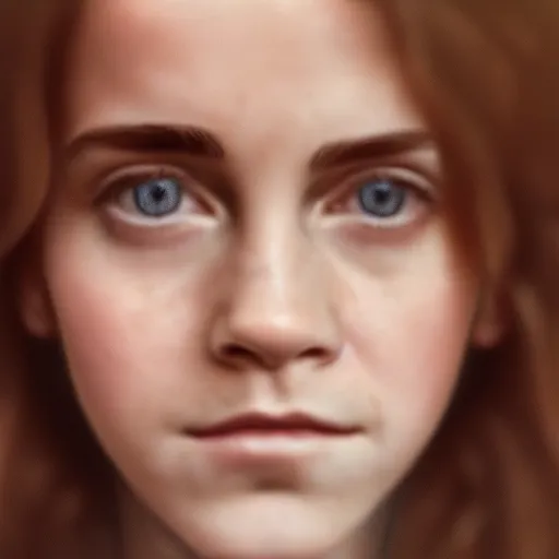 Prompt: beautiful hyperdetailed photograph of hermione granger portrrayed by emma watson, golden hour, soft focus, medium shot, 8 k, portra 4 0 0