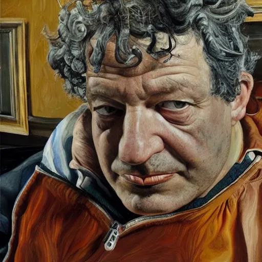 Prompt: high quality high detail painting by lucian freud, hd, dean ween