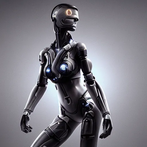 Image similar to “sensual woman cyborg, futuristic, octane render, hyper realism, high detail”